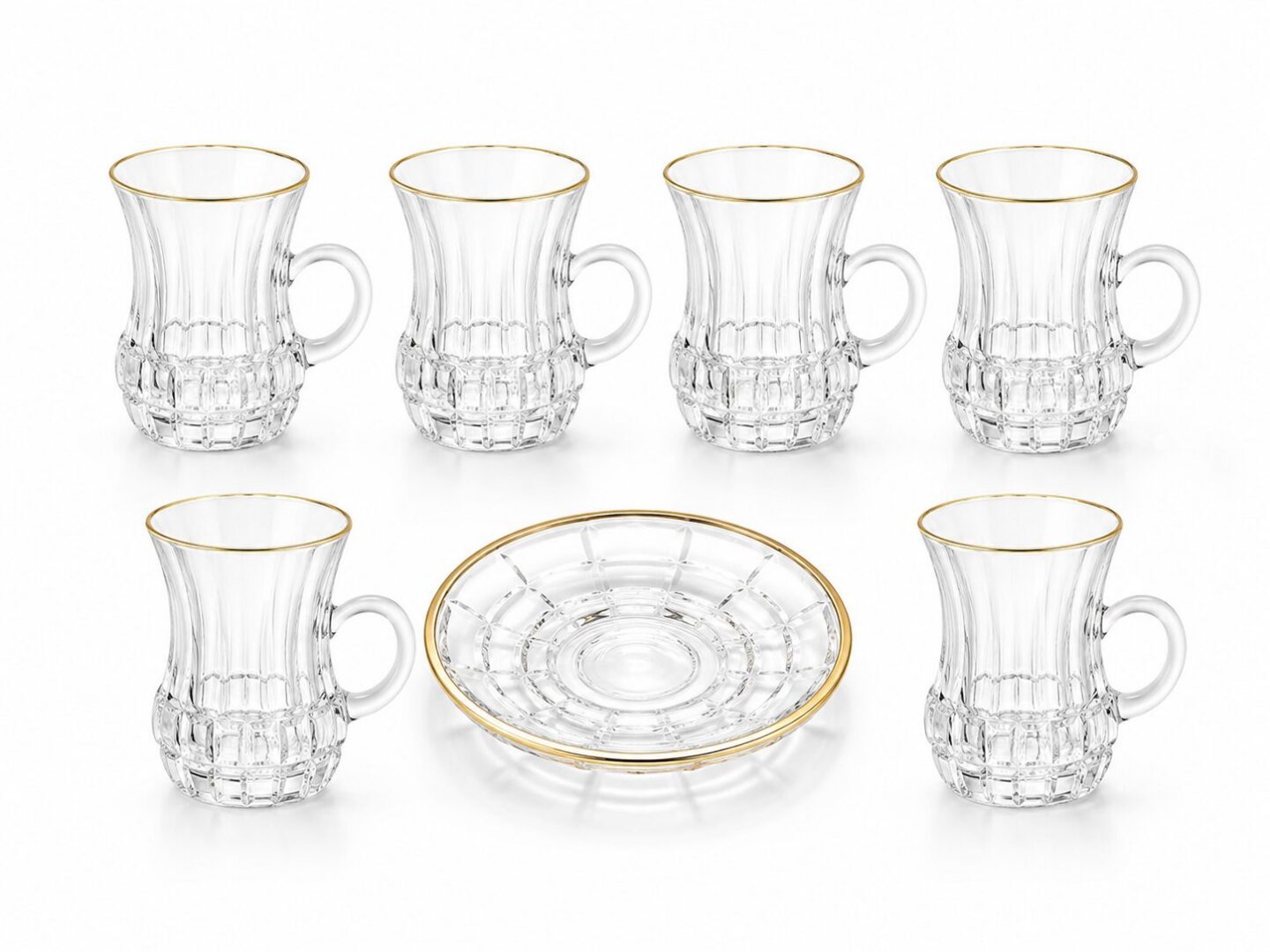 Cup and Saucer Set(teq003 Fake Gold(6x8set)