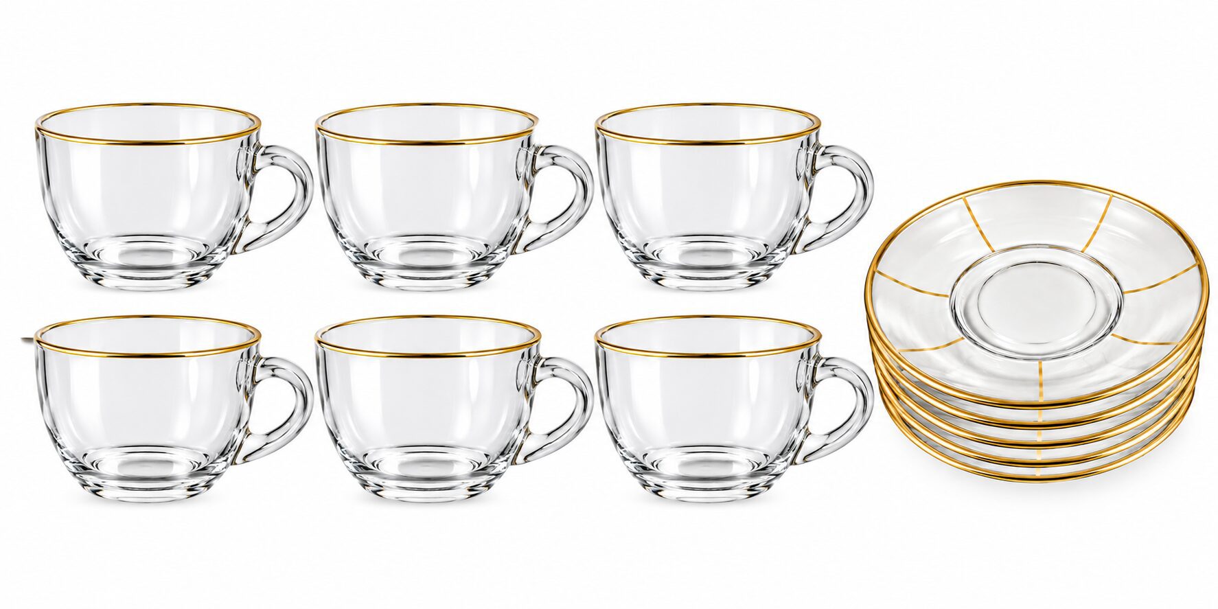 Cup and Saucer Set(s12200/bh12 Fake Gold) (6x8set)